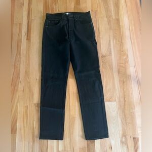 size 28 nasty gal black straight levi jean